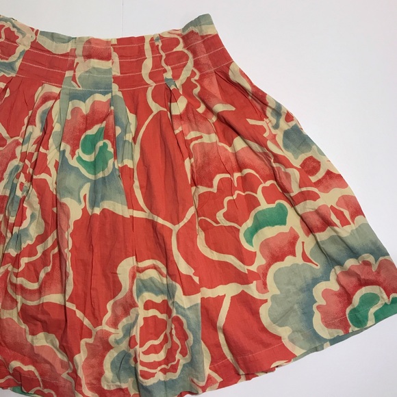 Anthropologie Dresses & Skirts - Anthro Lil Floral Cotton Circle Skirt E1